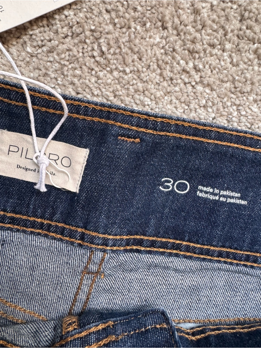 Pilcro Indigo Wide-Leg Flare Jeans - Picture 3 of 6
